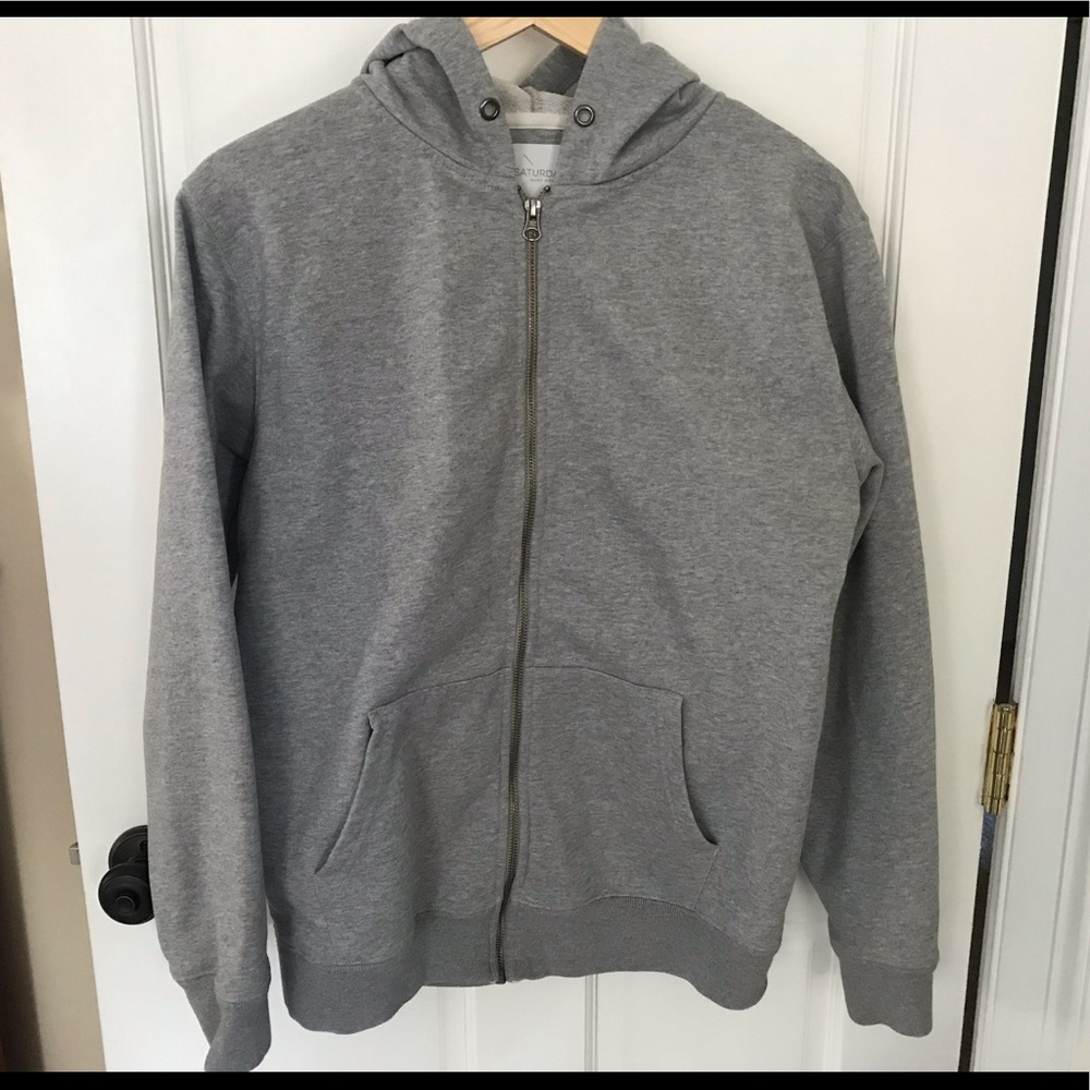 Saturdays NYC zip-up hooded sweatshirt